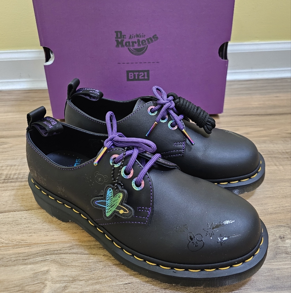 New Dr. Martens 1461 X BT21 Oxford Shoes Limited Edition
